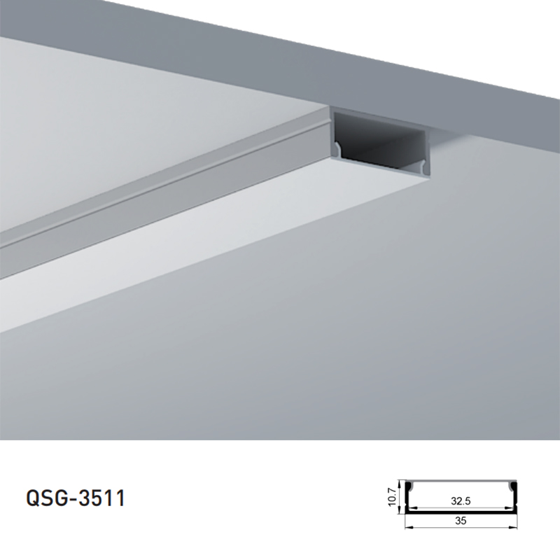 Surface Mount Wide LED Light Diffuser Channel For 32mm High Density LED Strip Lights